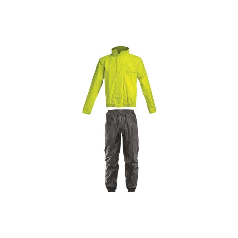 Acerbis Set De Pluie Rain Suit Logo Jaune Fluo-Noir