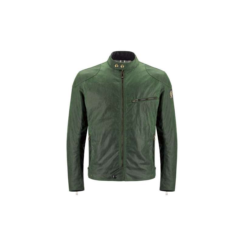 BELSTAFF ARIEL VESTE HOMMES - WAXED COTTON / BRITISH GREEN