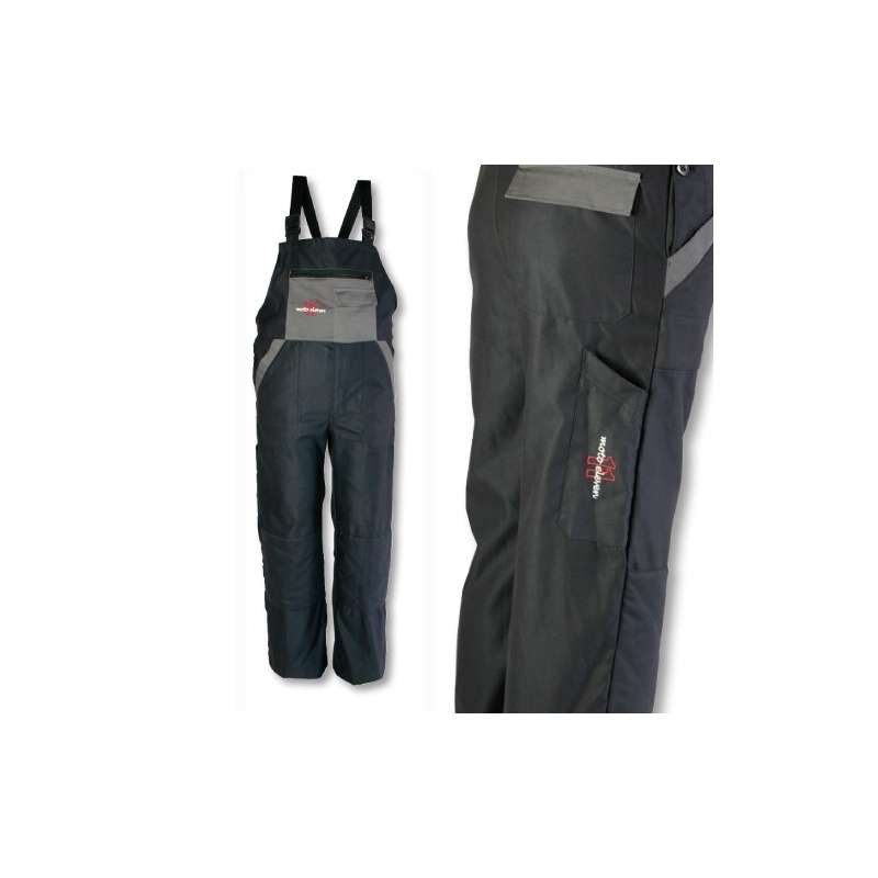 MOTO ELEVEN SALOPETTE MÉCANICIEN - NOIR / GRIS