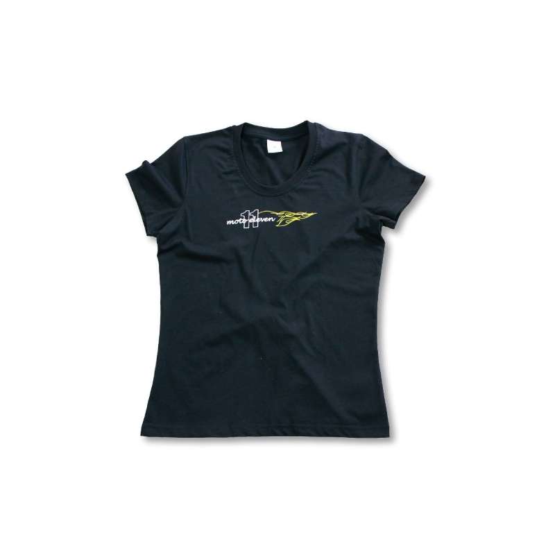 MOTO ELEVEN T-SHIRT FLAME DAMES - NOIR