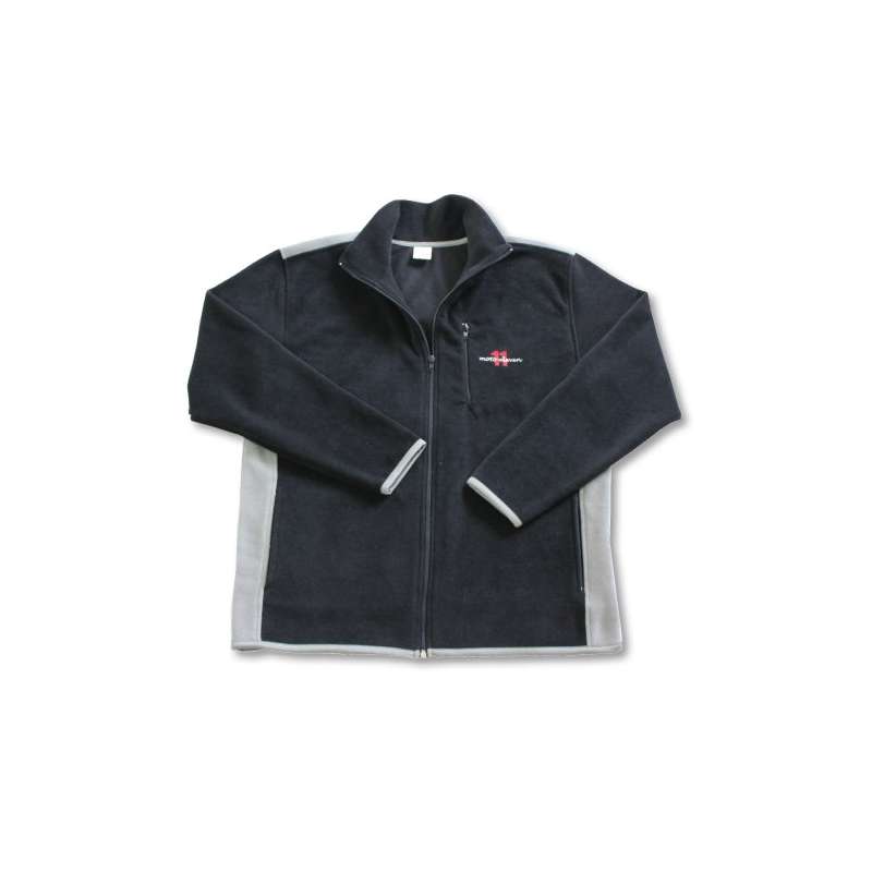 MOTO ELEVEN VESTE FLEECE - NOIR / GRIS