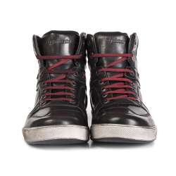 STYLMARTIN SNEAKER IRON - CUIR GRAFFITI NOIR