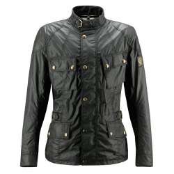 BELSTAFF CROSBY VESTE HOMMES - WAXED COTTON / NOIR
