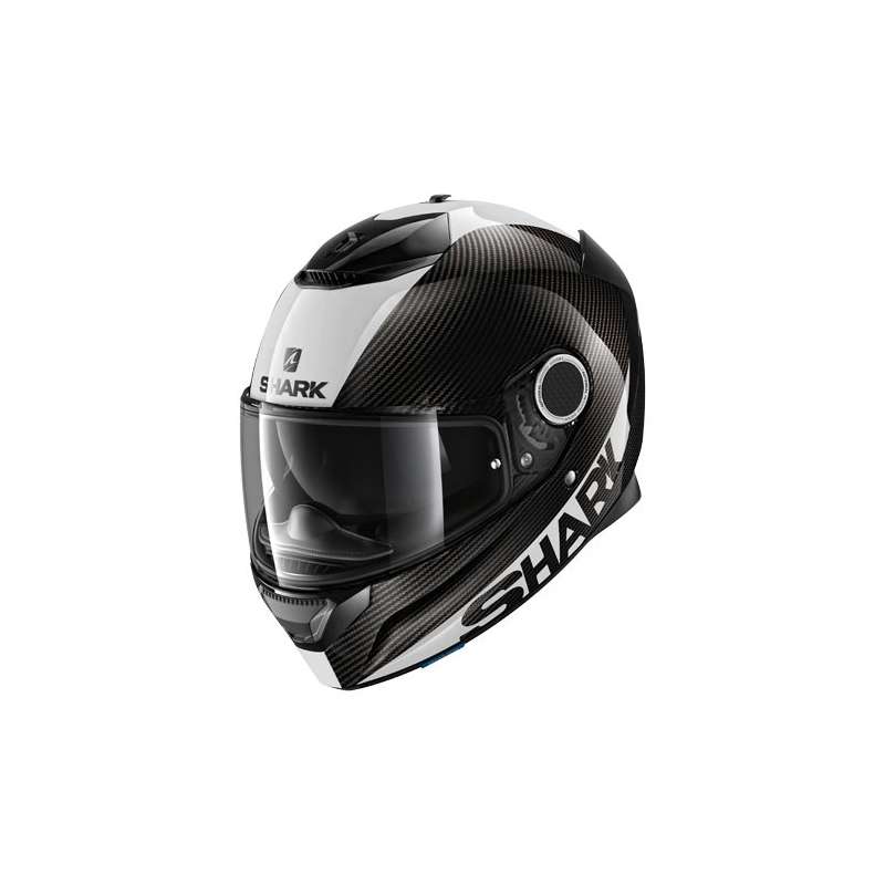 Casque intégral Shark SPARTAN CARB 1.2 SKIN - carbone blanc argent