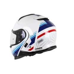 Casque modulable Shoei Neotec II Separator TC-10 blanc-bleu-rouge