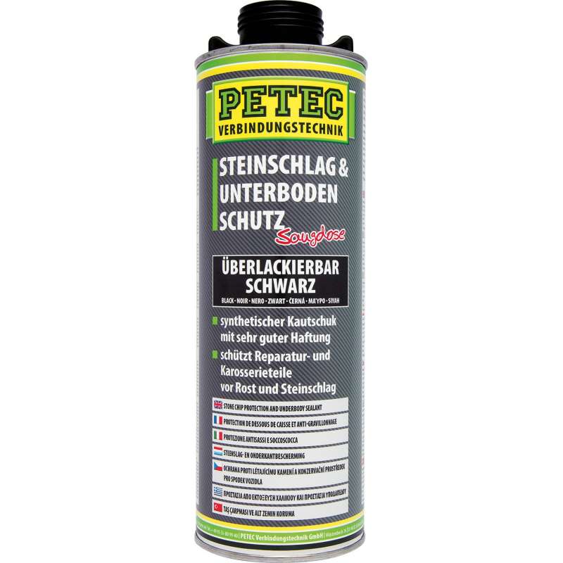 PETEC Protection de dessous de caisse et anti-gravillonnage noir 1l