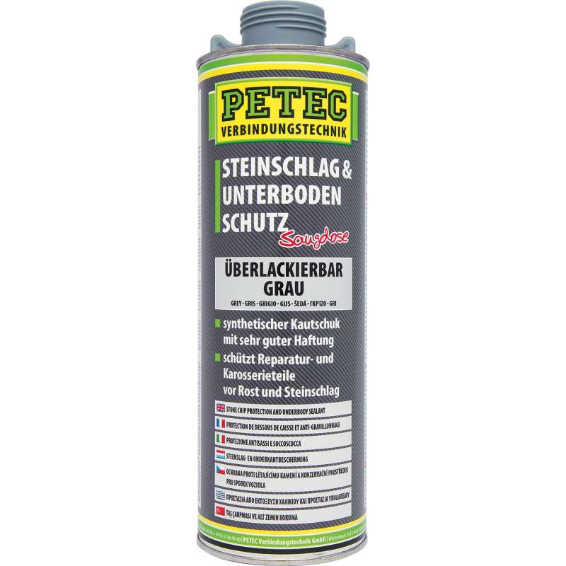 PETEC Protection de dessous de caisse et anti-gravillonnage gris 1l