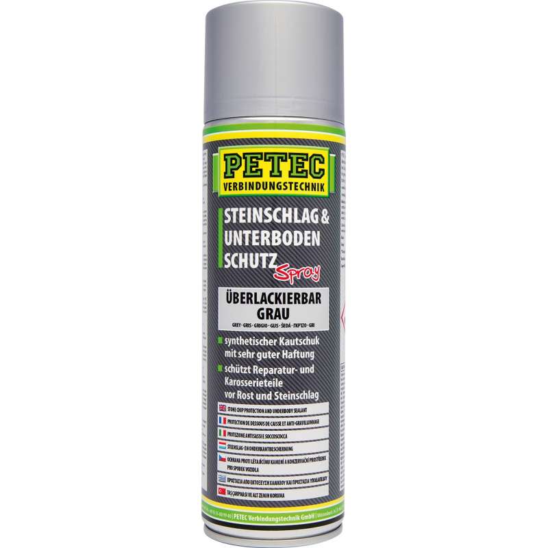 PETEC Protection de dessous de caisse et anti-gravillonnage gris 500ml