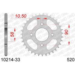 DC AFAM Couronne Inox 520 (33 dents)