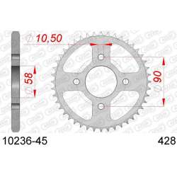 DC AFAM Couronne Inox 428 (45 dents)
