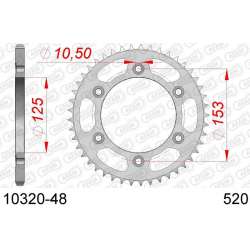 DC AFAM Couronne Inox 520 (48 dents)