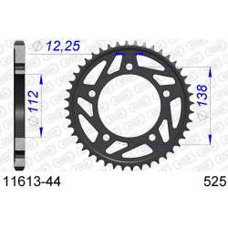 DC AFAM Couronne Aluminium 525 (44 dents)
