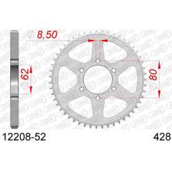 DC AFAM Couronne Inox 428 (52 dents)