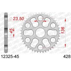 DC AFAM Couronne Inox 428 (45 dents)