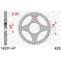 DC AFAM Couronne Inox 428 (47 dents)