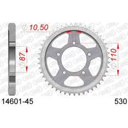DC AFAM Couronne Inox 530 (45 dents)