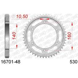 DC AFAM Couronne Inox 530 (48 dents)