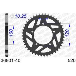 DC AFAM Couronne Aluminium 520 (40 dents)
