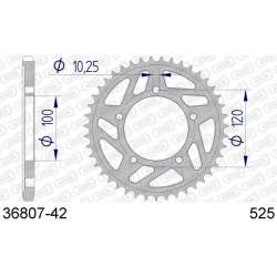 DC AFAM Couronne Aluminium 525 42 dents