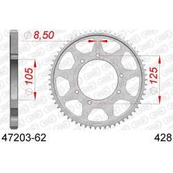 DC AFAM Kettenkranz Stahl 428 62 Zähne