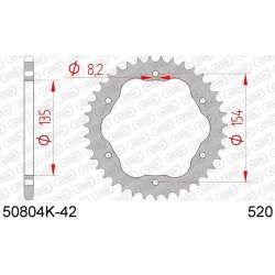 DC AFAM Kettenkranz Stahl 520 42 Zähne