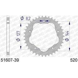 DC AFAM Couronne Aluminium 520 (39 dents)