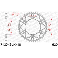 DC AFAM Couronne Inox 520 S/C (48 dents)