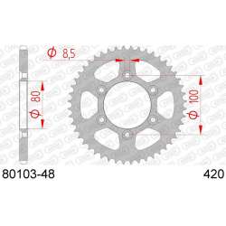 DC AFAM Couronne Inox 420 (48 dents)