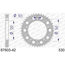 DC AFAM Couronne Aluminium 530 (42 dents)