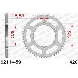 DC AFAM Kettenkranz Stahl 420 59 Zähne