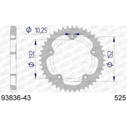 DC AFAM Couronne Aluminium 525 (43 dents)