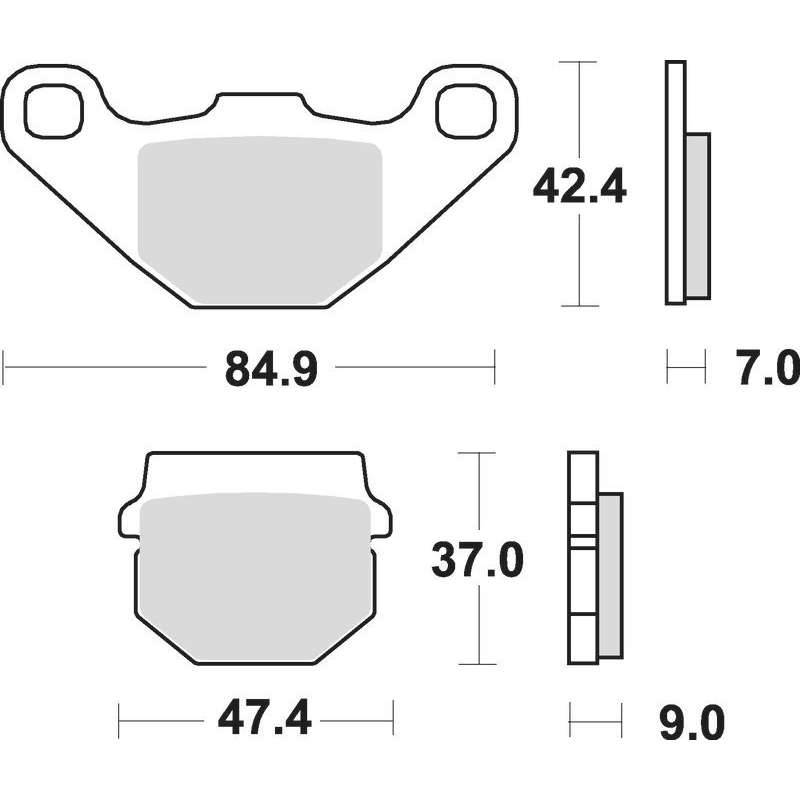 SBS Bremsbeläge Keramik