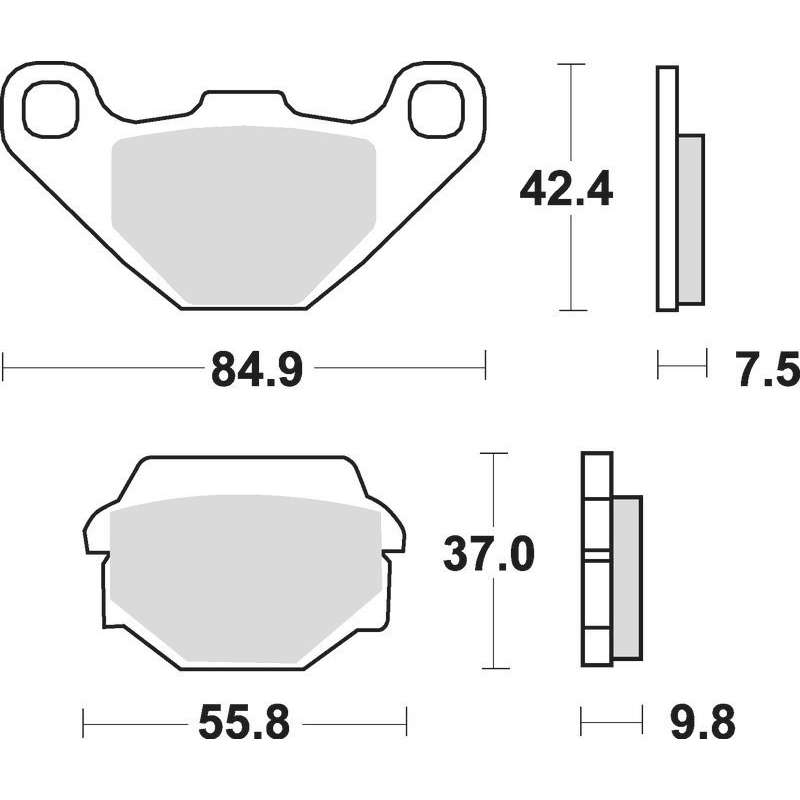 SBS Plaquettes de freins céramique