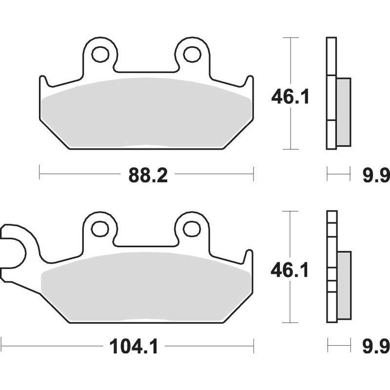 SBS Plaquettes de freins céramique