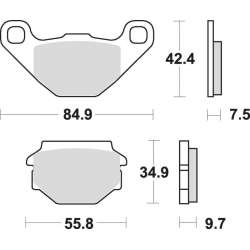 SBS Plaquettes de freins céramique
