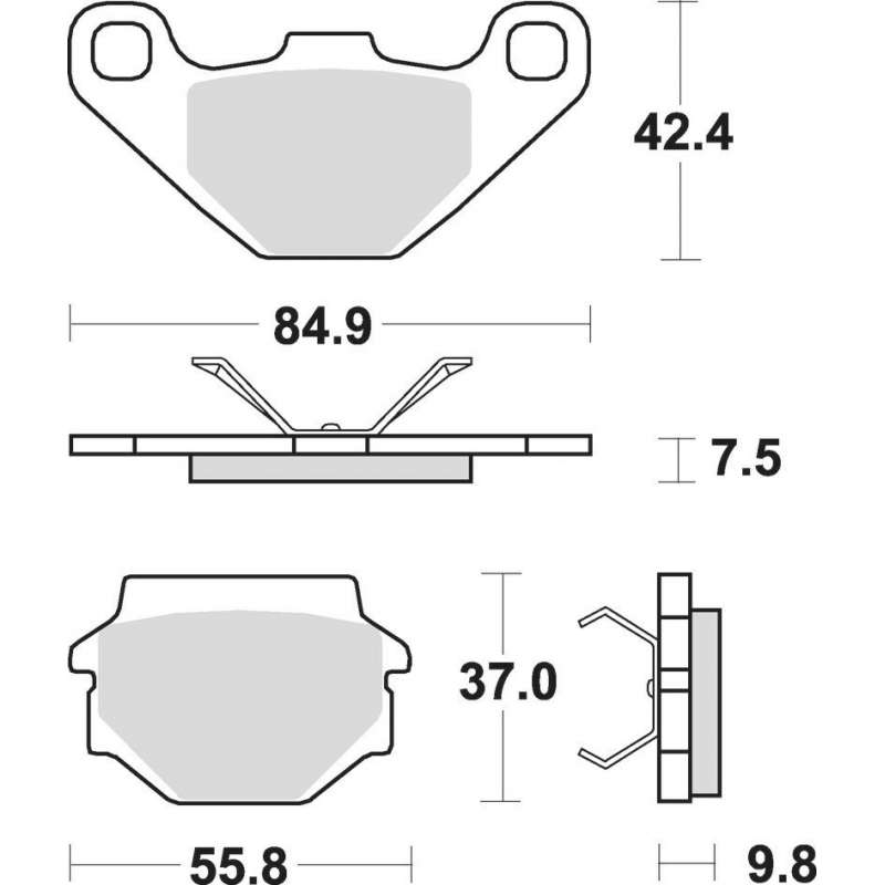 SBS Plaquettes de freins céramique
