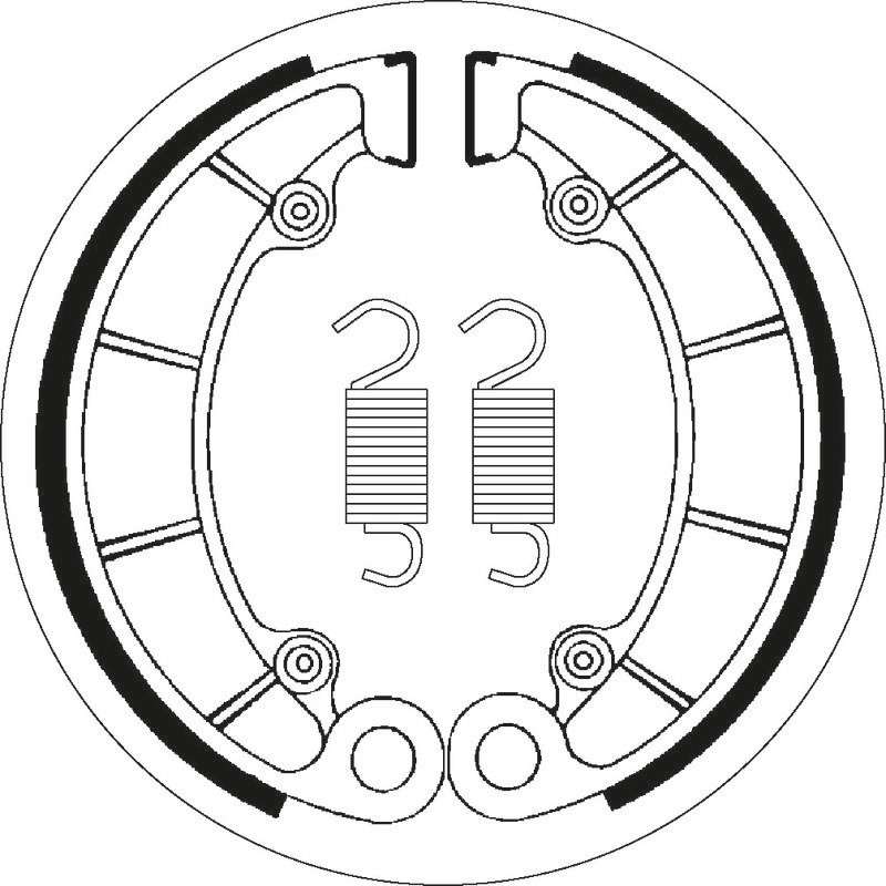 SBS Bremsbacken 2046_Ø 180x35