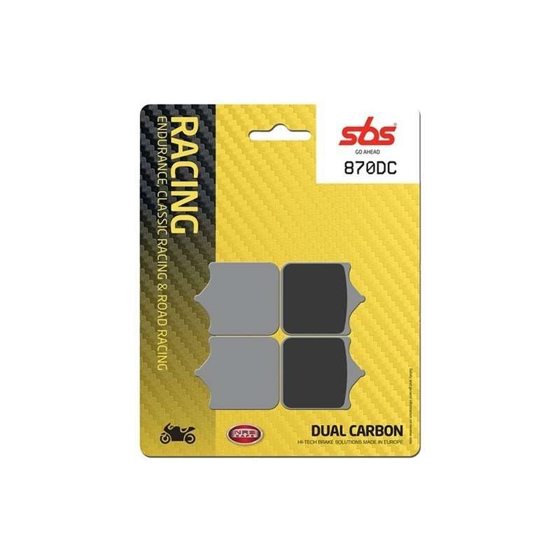 SBS Plaquettes de freins Racing Dual Carbone