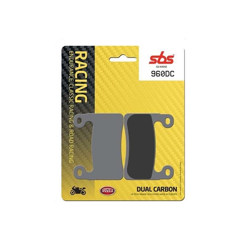 SBS Plaquettes de freins Racing Dual Carbone