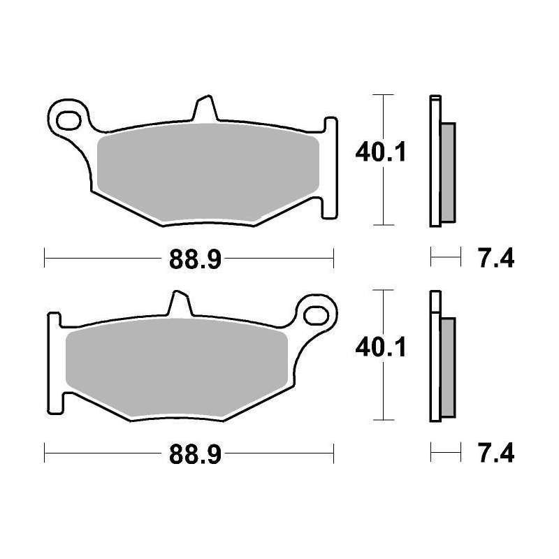 SBS Bremsbeläge Strasse Sinter hinten