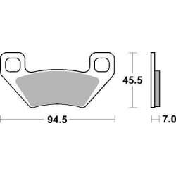 SBS Bremsbeläge Offroad Sinter