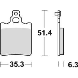 SBS Plaquettes de freins Scooter céramiques