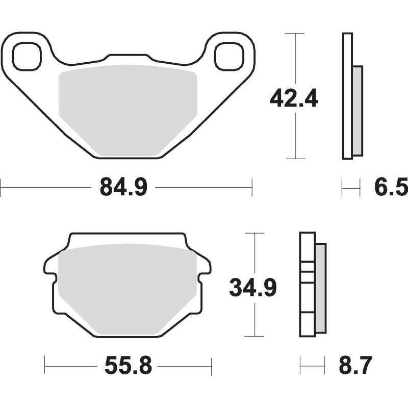 SBS Bremsbeläge Scooter Keramik