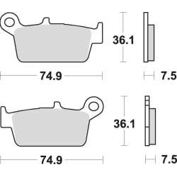 SBS Plaquettes de freins Scooter céramiques