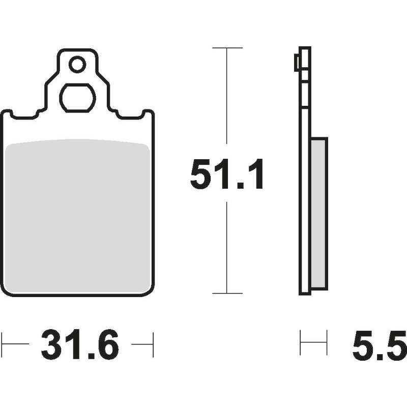 SBS Bremsbeläge Scooter Keramik