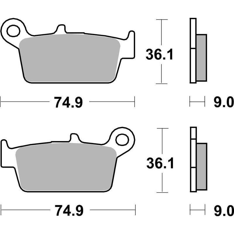 SBS Plaquettes de freins Scooter céramiques
