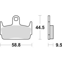 SBS Bremsbeläge Scooter Keramik