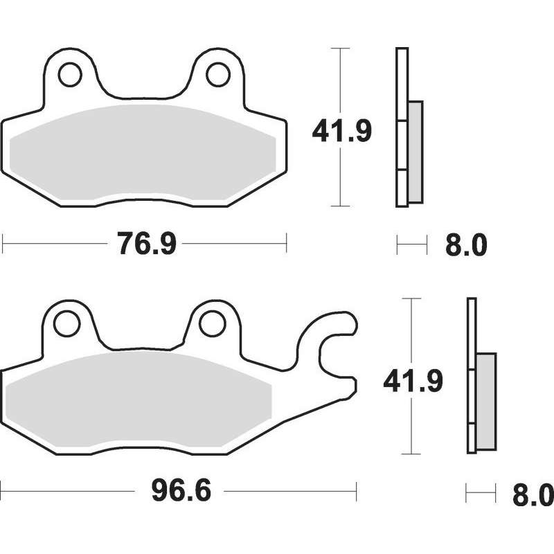 SBS Plaquettes de freins Scooter céramiques