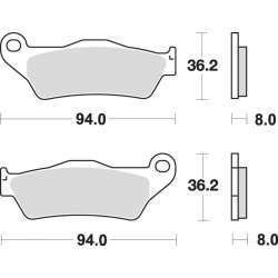 SBS Plaquettes de freins Scooter céramiques