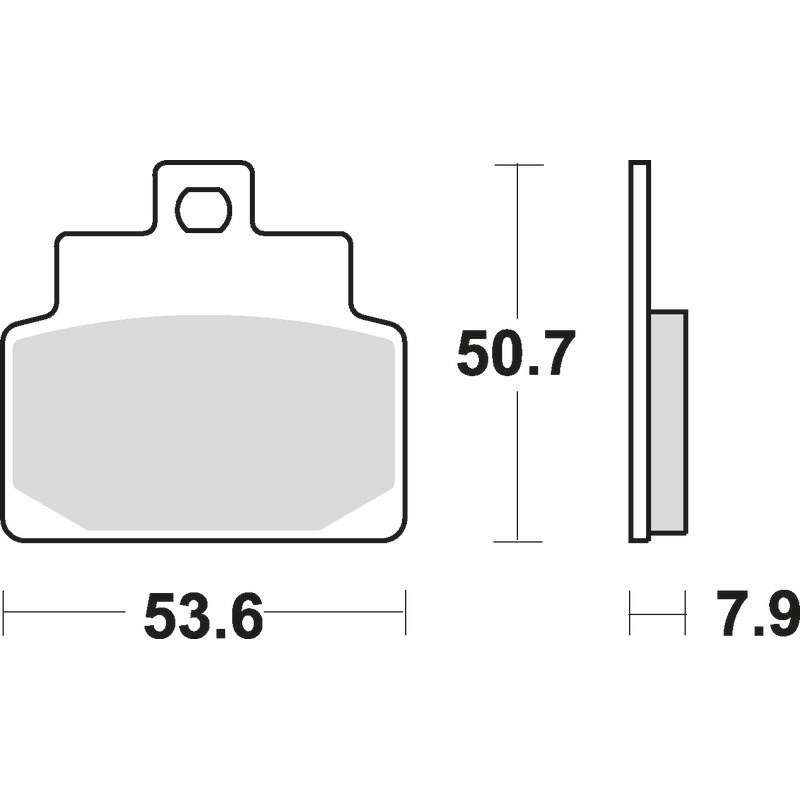 SBS Plaquettes de freins Scooter céramiques